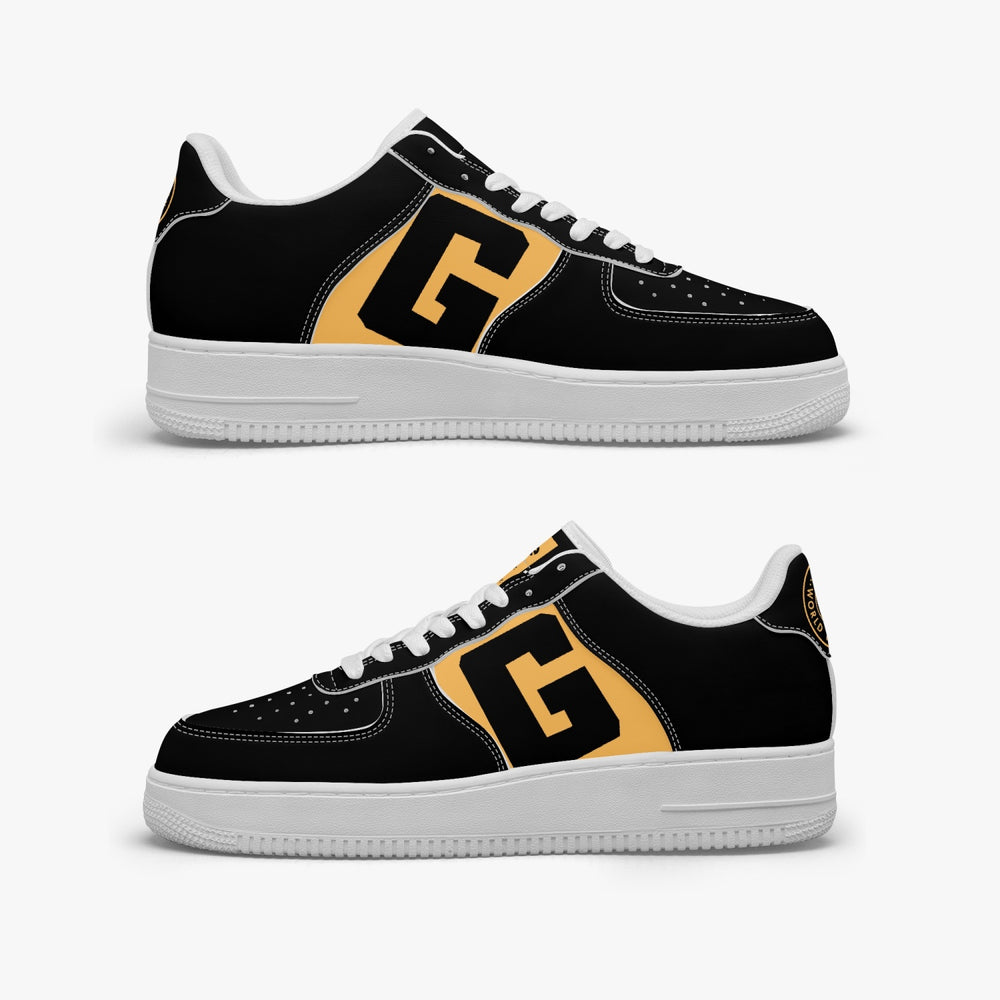 GFACE AF1 Low-Top Leather Sports Sneakers