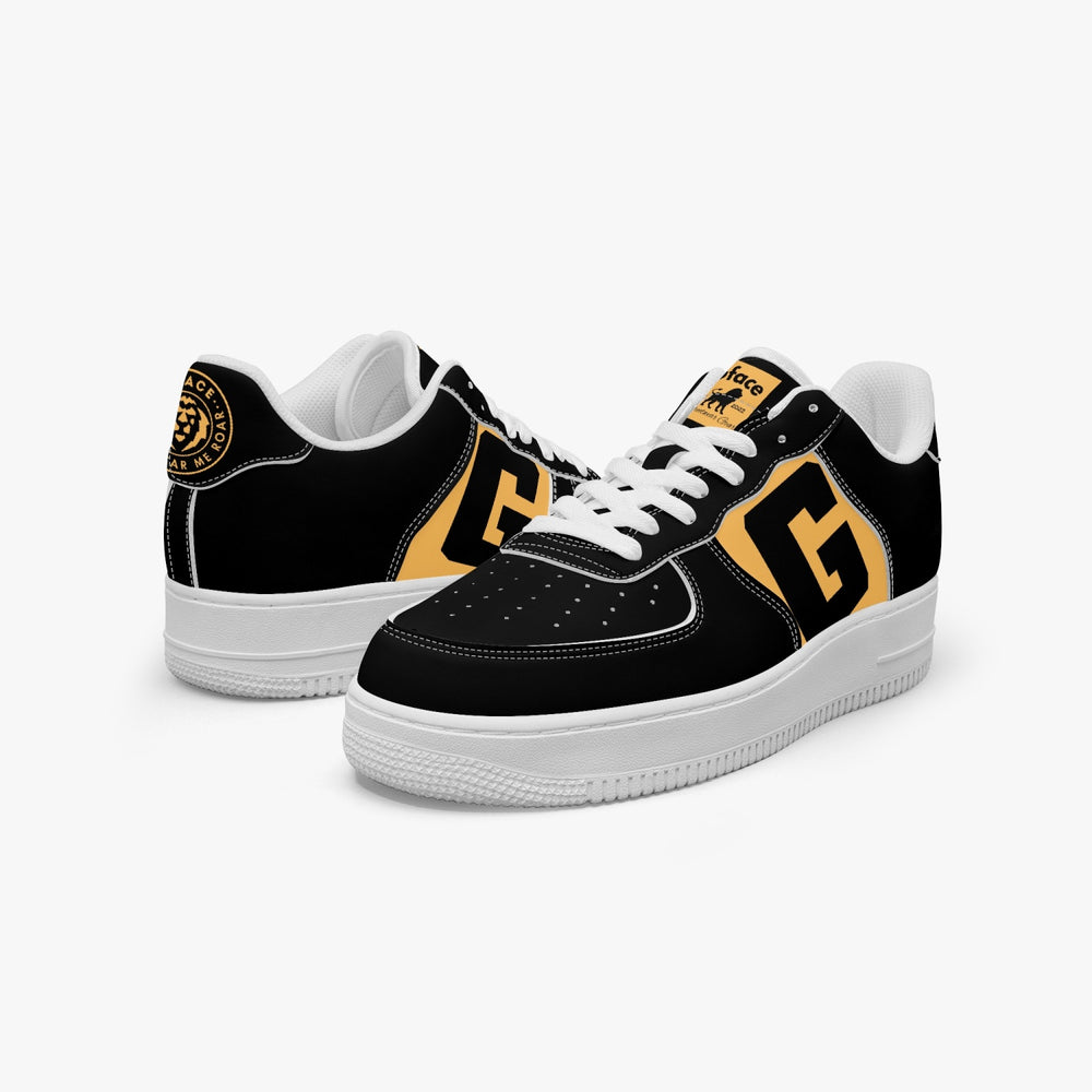 GFACE AF1 Low-Top Leather Sports Sneakers