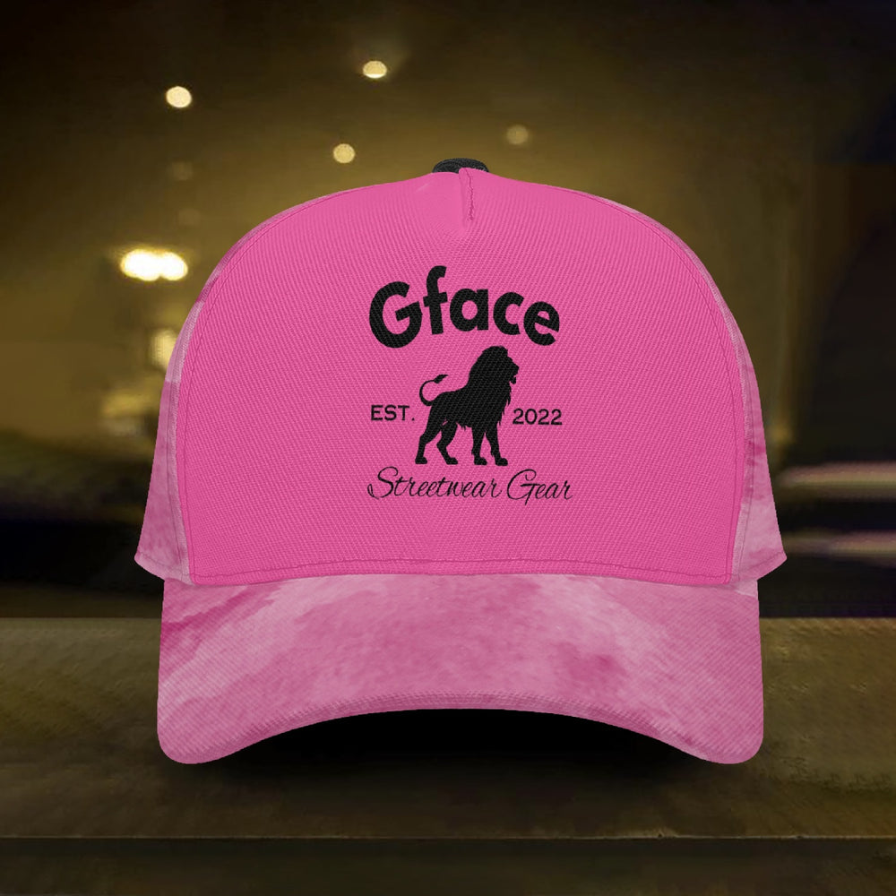 Gface Pink Stone Wash Cap