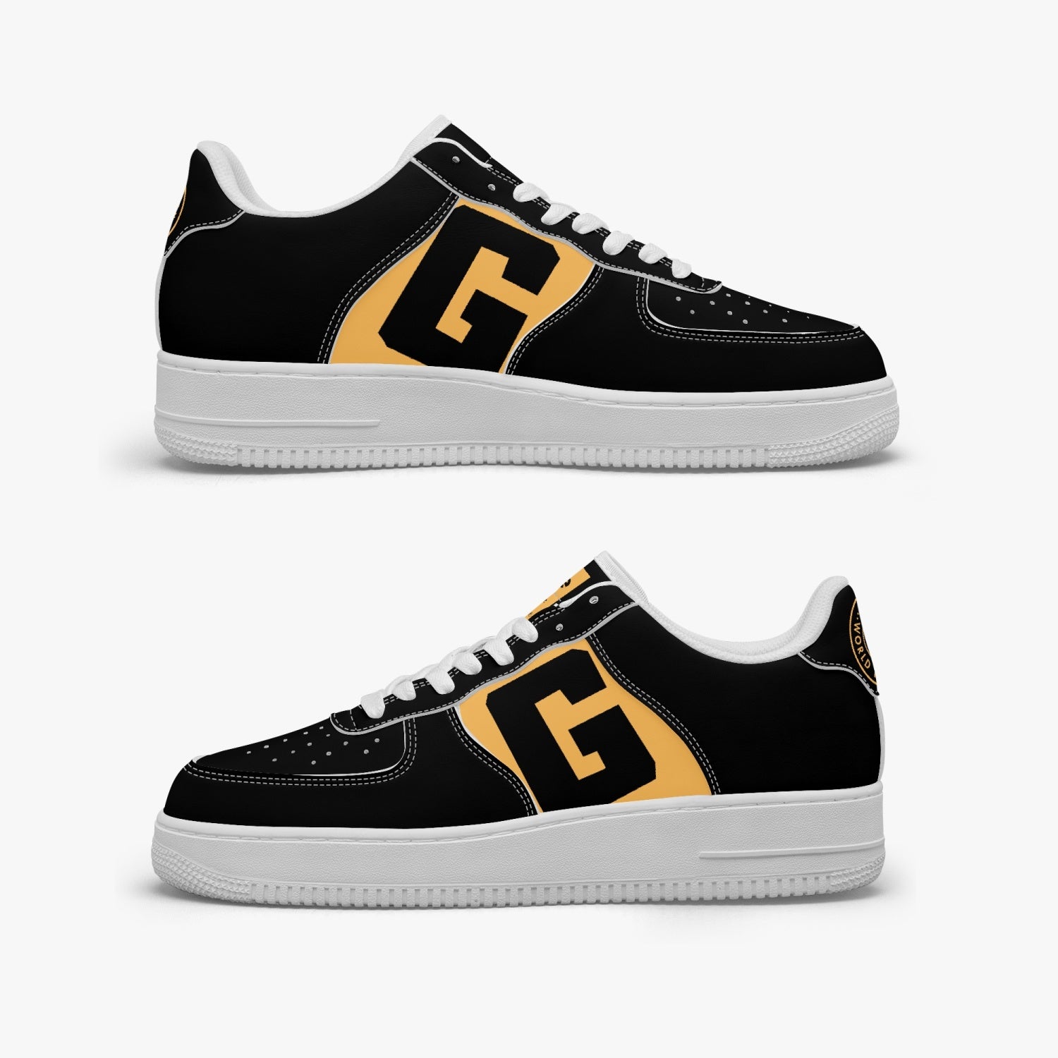 977. AF1 Low-Top Leather Sports Sneakers - Tongue Printable