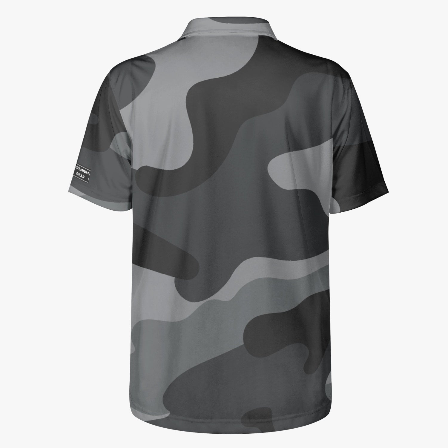 Gface Men's Black Camo-Incognito Polo Shirt