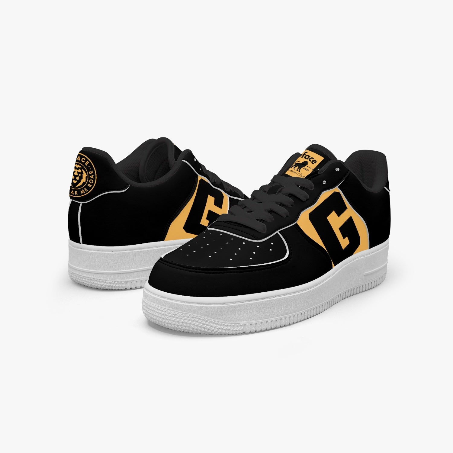 977. AF1 Low-Top Leather Sports Sneakers - Tongue Printable