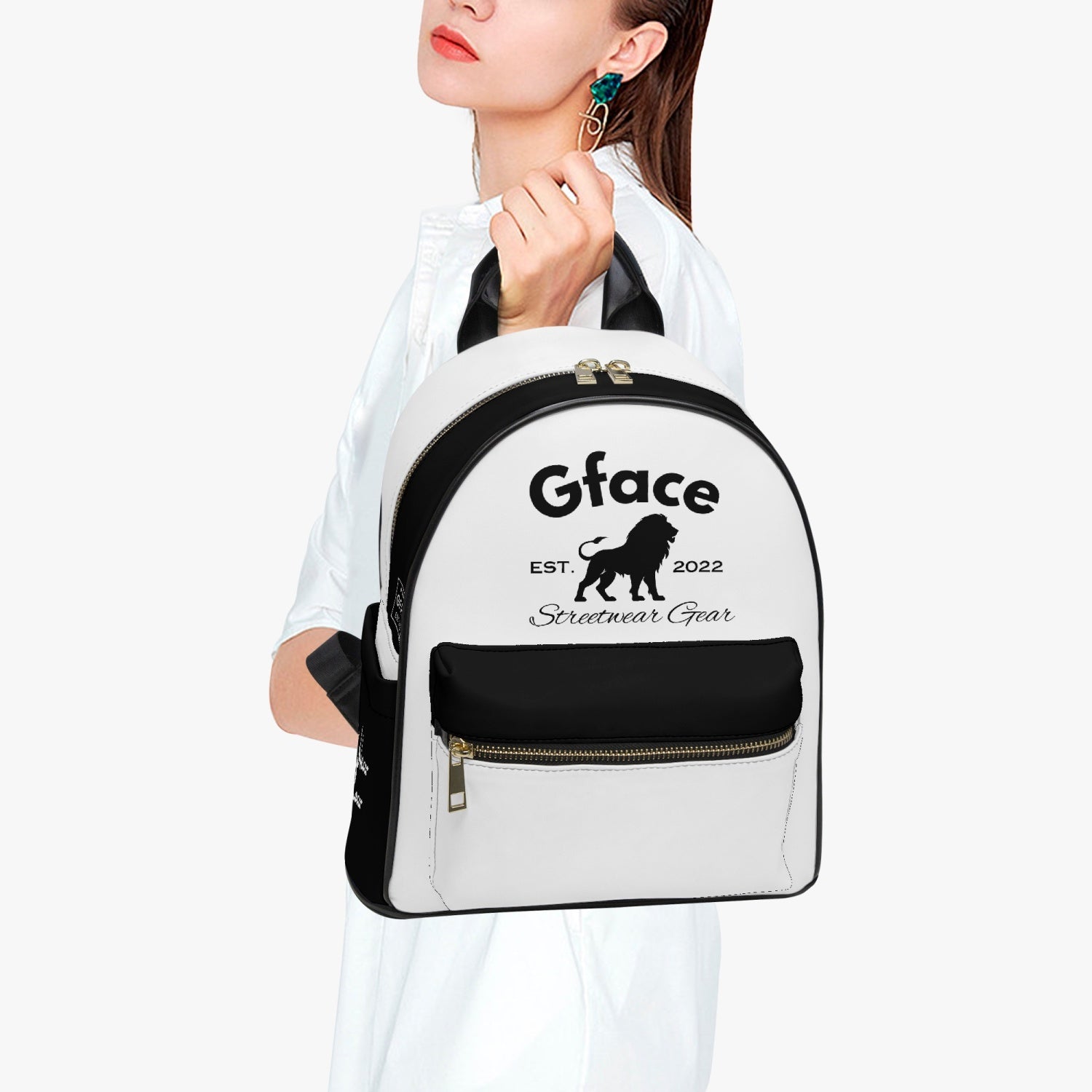 GFACE White/Black Backpack