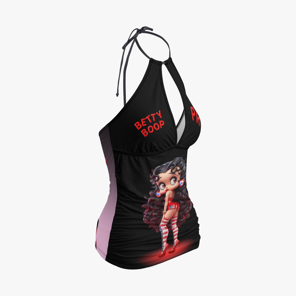 1033. GFACE Halter Top Two-Piece Tankini Swimsuit  BETTY BOOP PURTO RICO