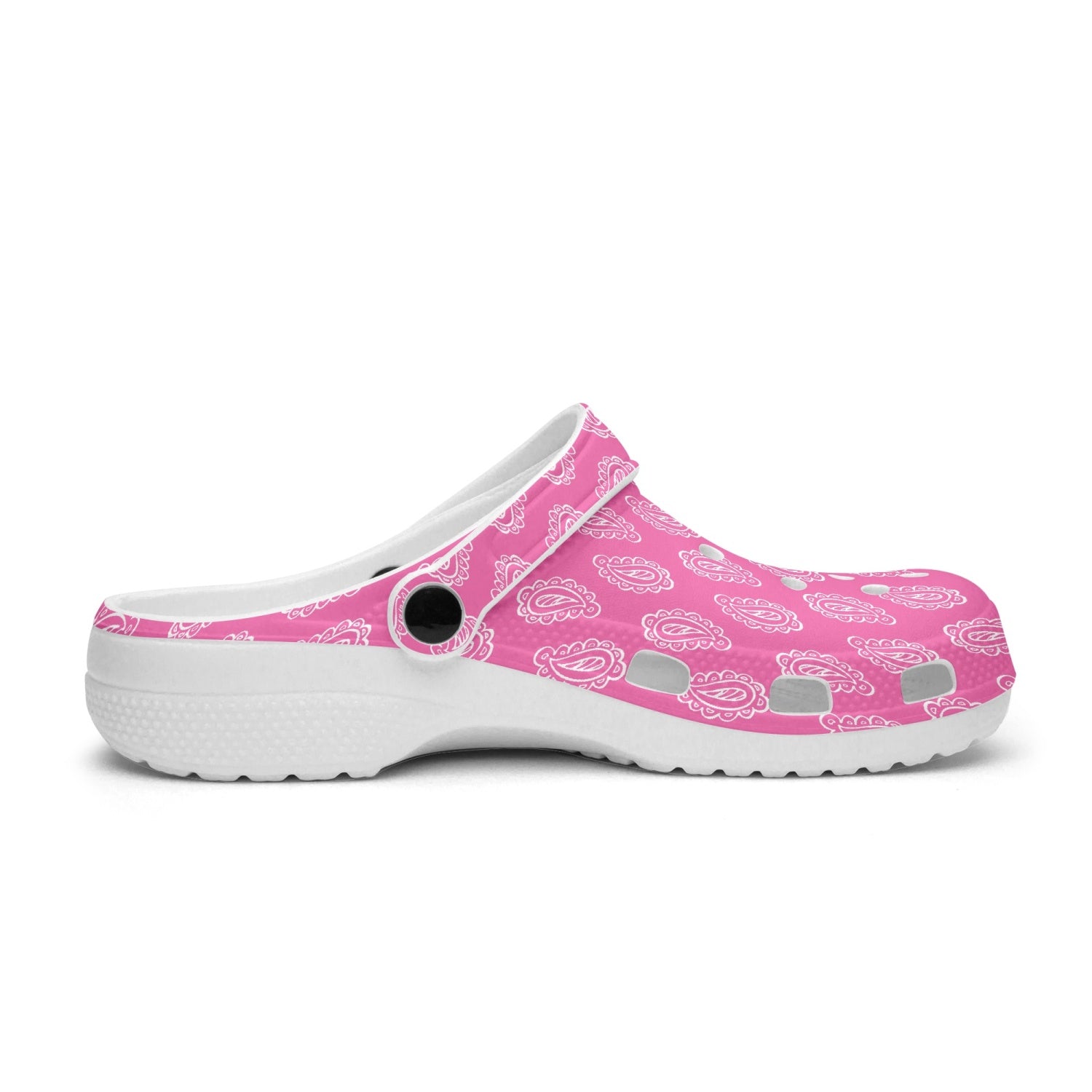 Gface Pink Bandana Printed Clogs