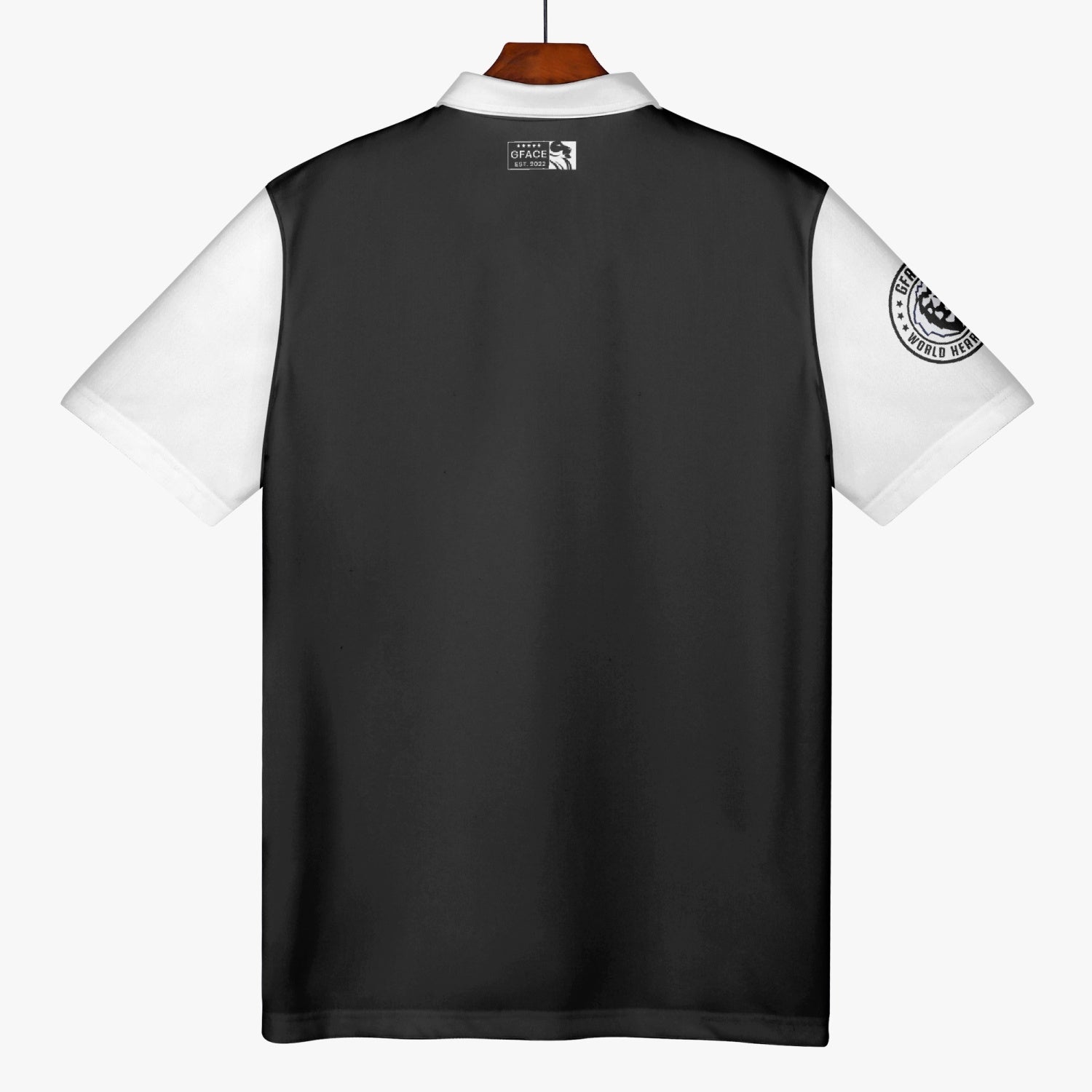 Gface Men's Black/White Polo Shirt