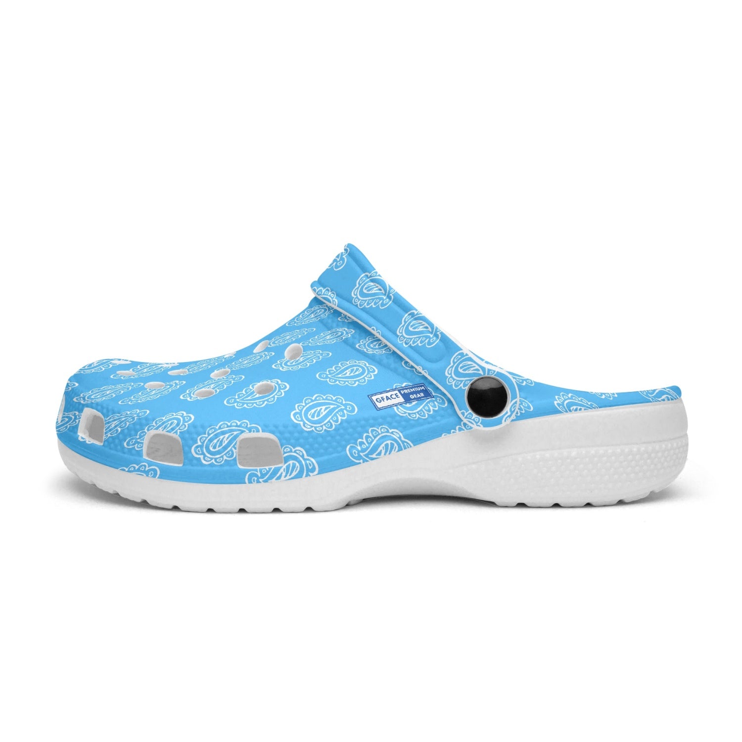 GFACE Blue Bandana Printed Clogs