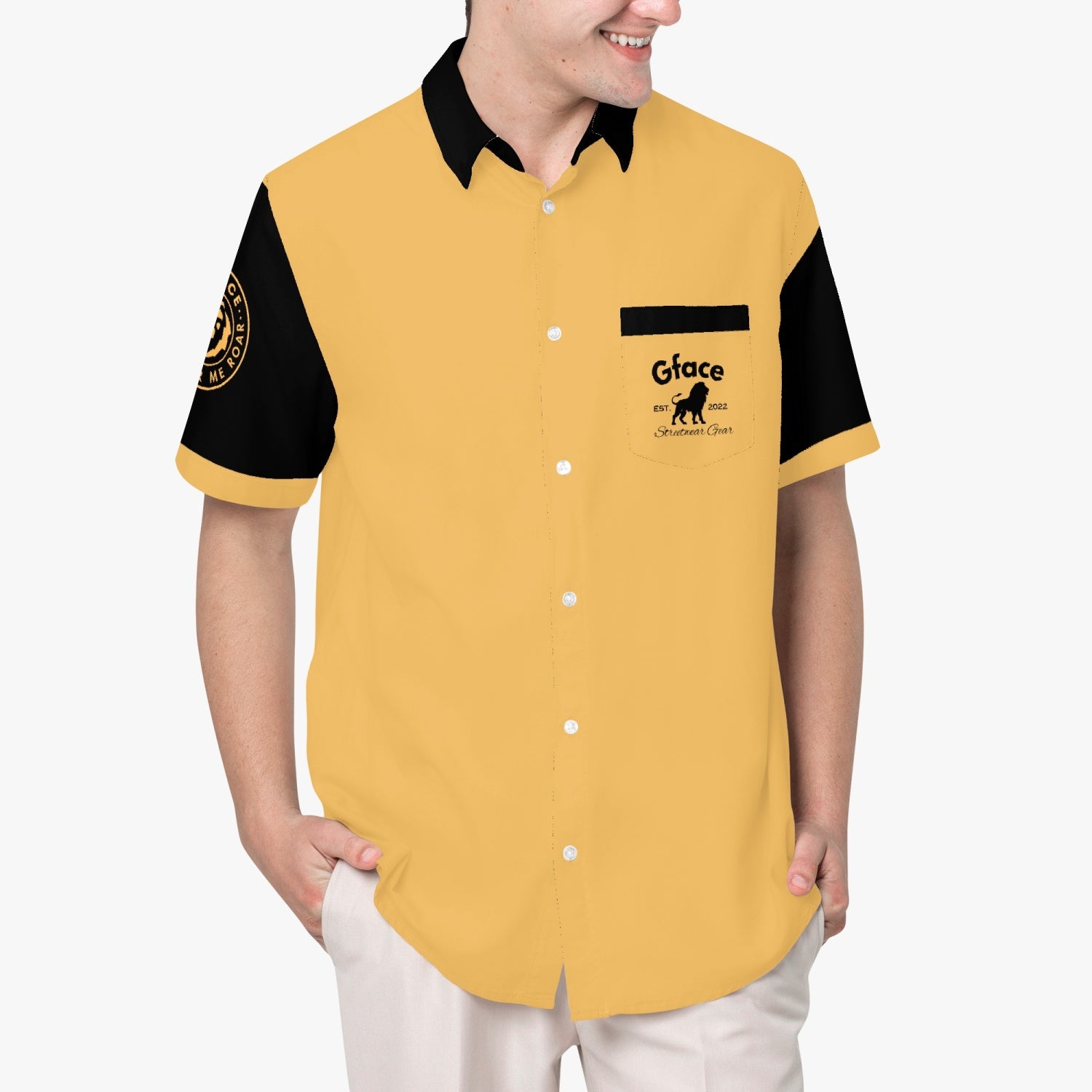 GFACE Black/Gold Sports Shirt