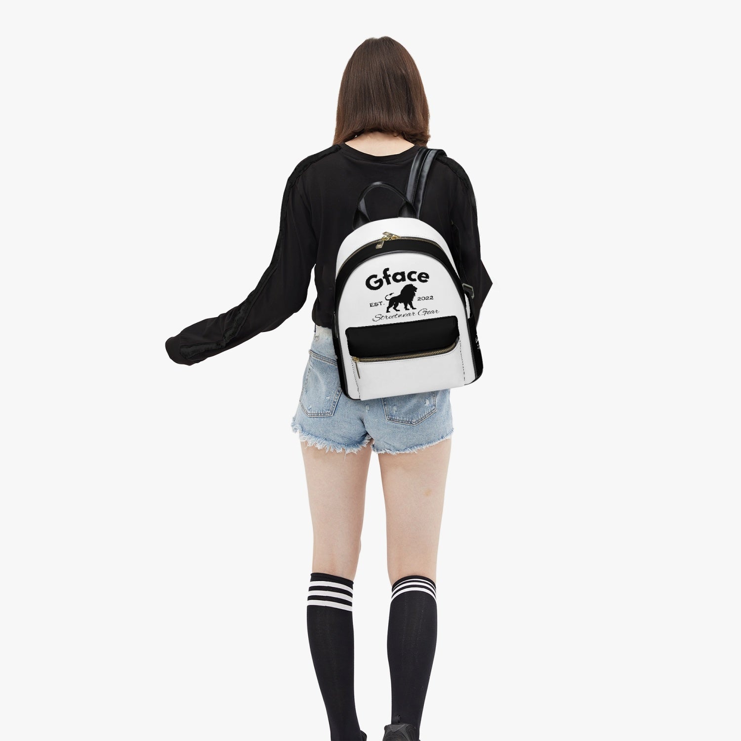 GFACE White/Black Backpack