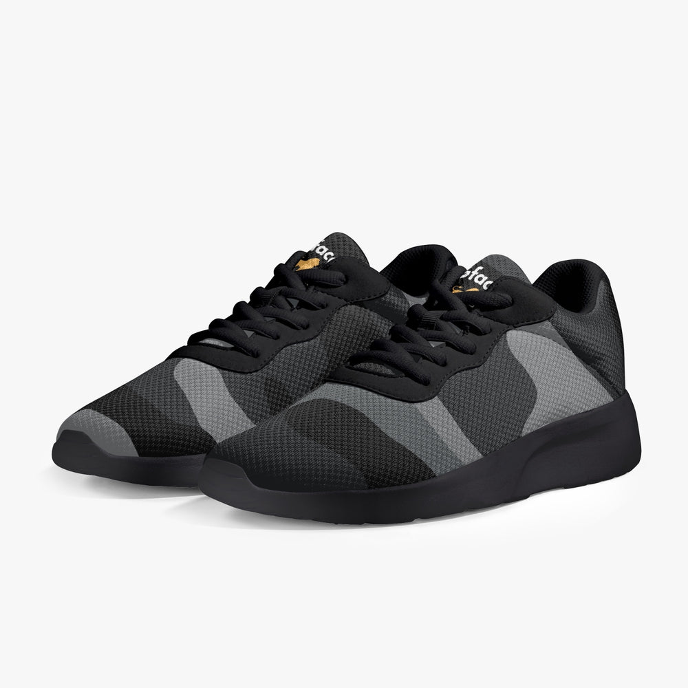 Gface Black Camo-Incognito Unisex Lifestyle Mesh Running Shoes - Black