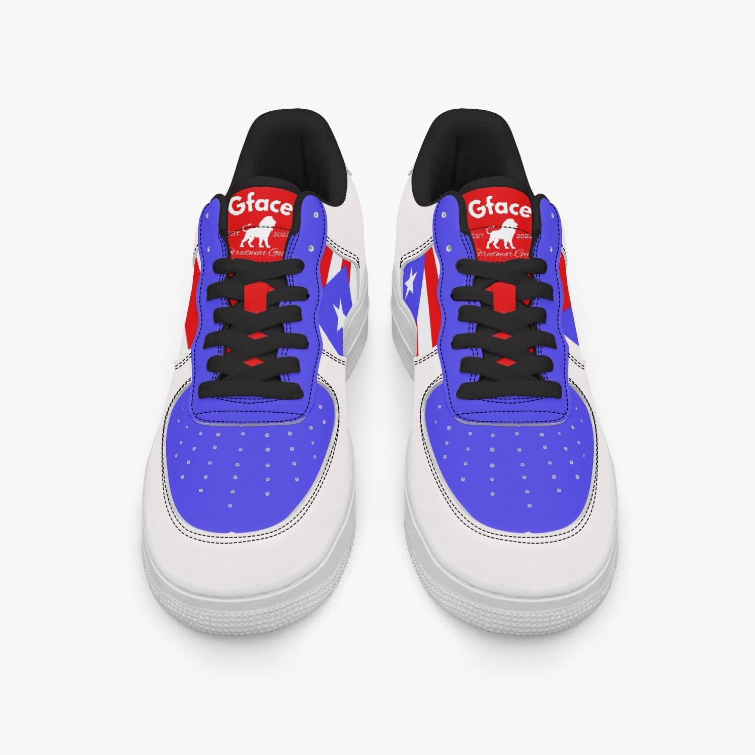 977. AF1 Low-Top Leather Sports Sneakers - Tongue Printable