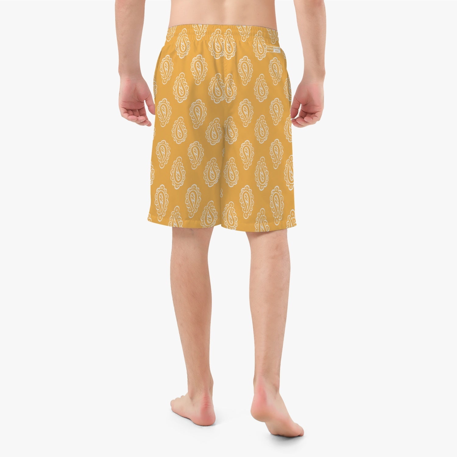 Gface Men’s Gold Bandana Shorts