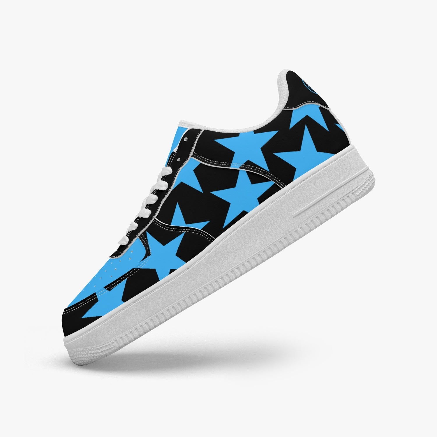 GFACE AF1 Unisex Blue All star Low-Top Leather Sports Sneakers