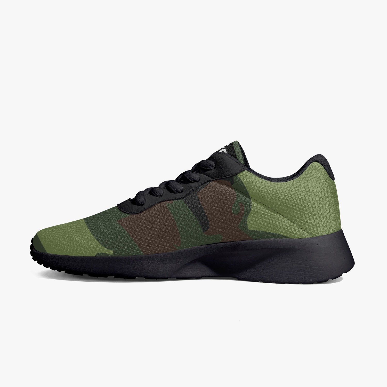 Gface Green Camo-Incognito Unisex Lifestyle Mesh Running Shoes - Black