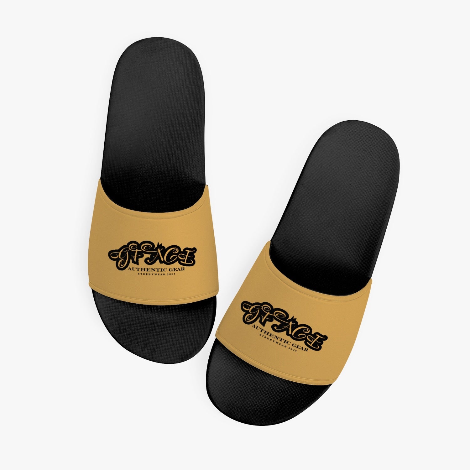 GFACE Authentic Gear Gold Slides