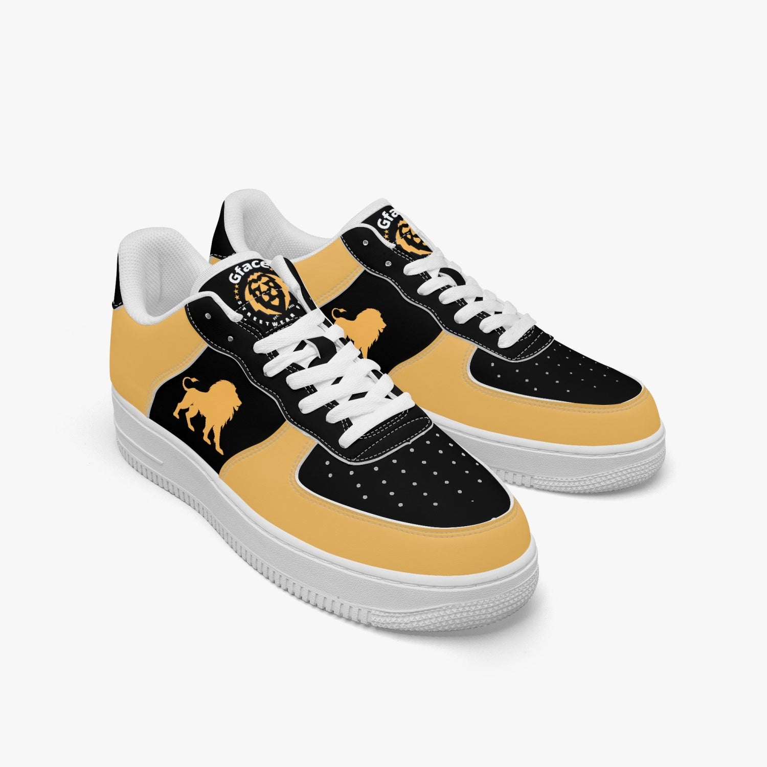 GFACE Unisex AF1 Low-Top Leather Sports Sneakers