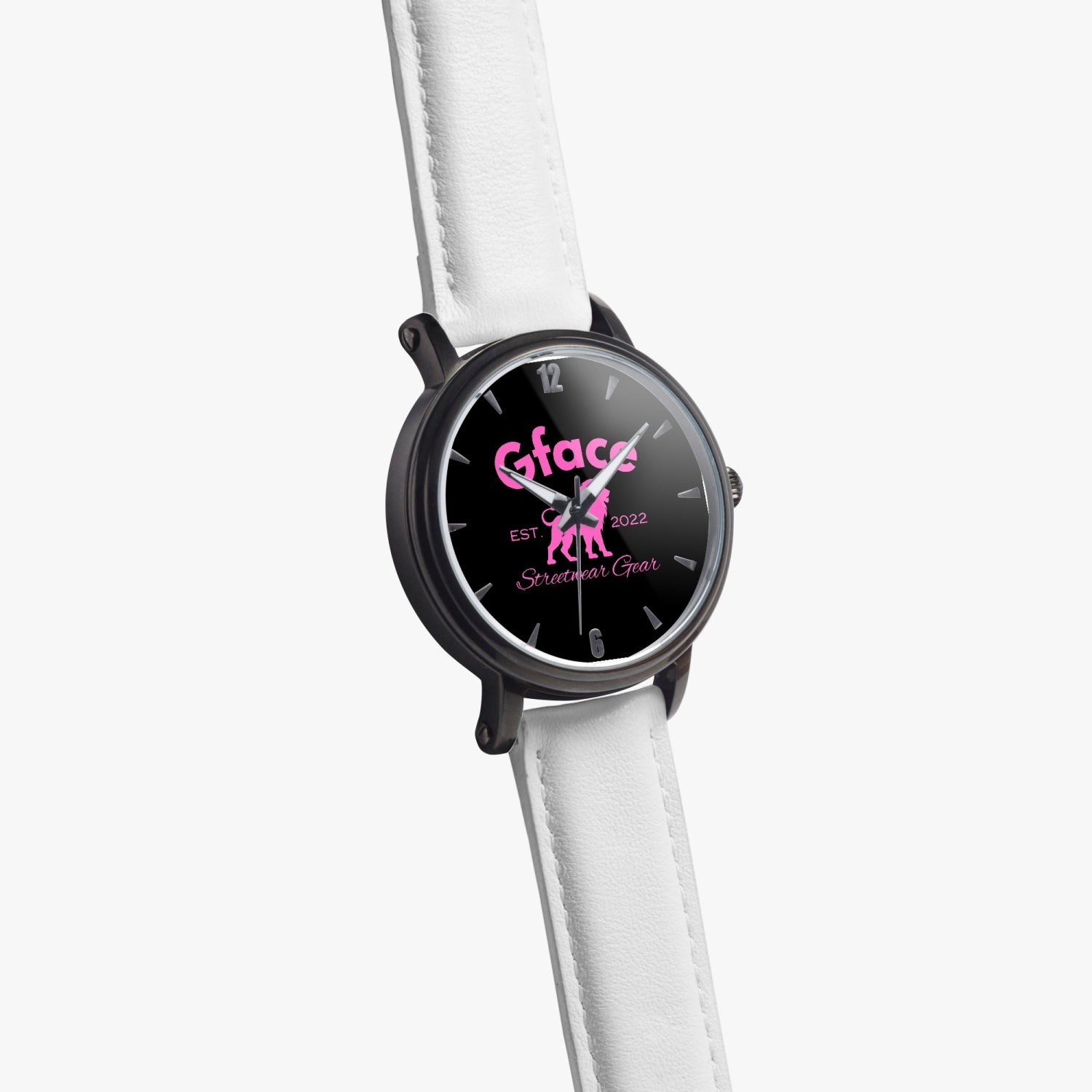 GFACE Pink 46mm Unisex Automatic Watch (Black) no batteries required