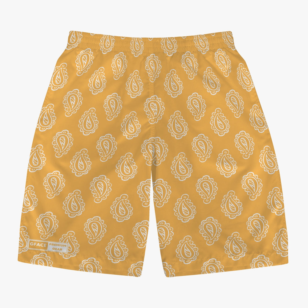 Gface Men’s Gold Bandana Shorts