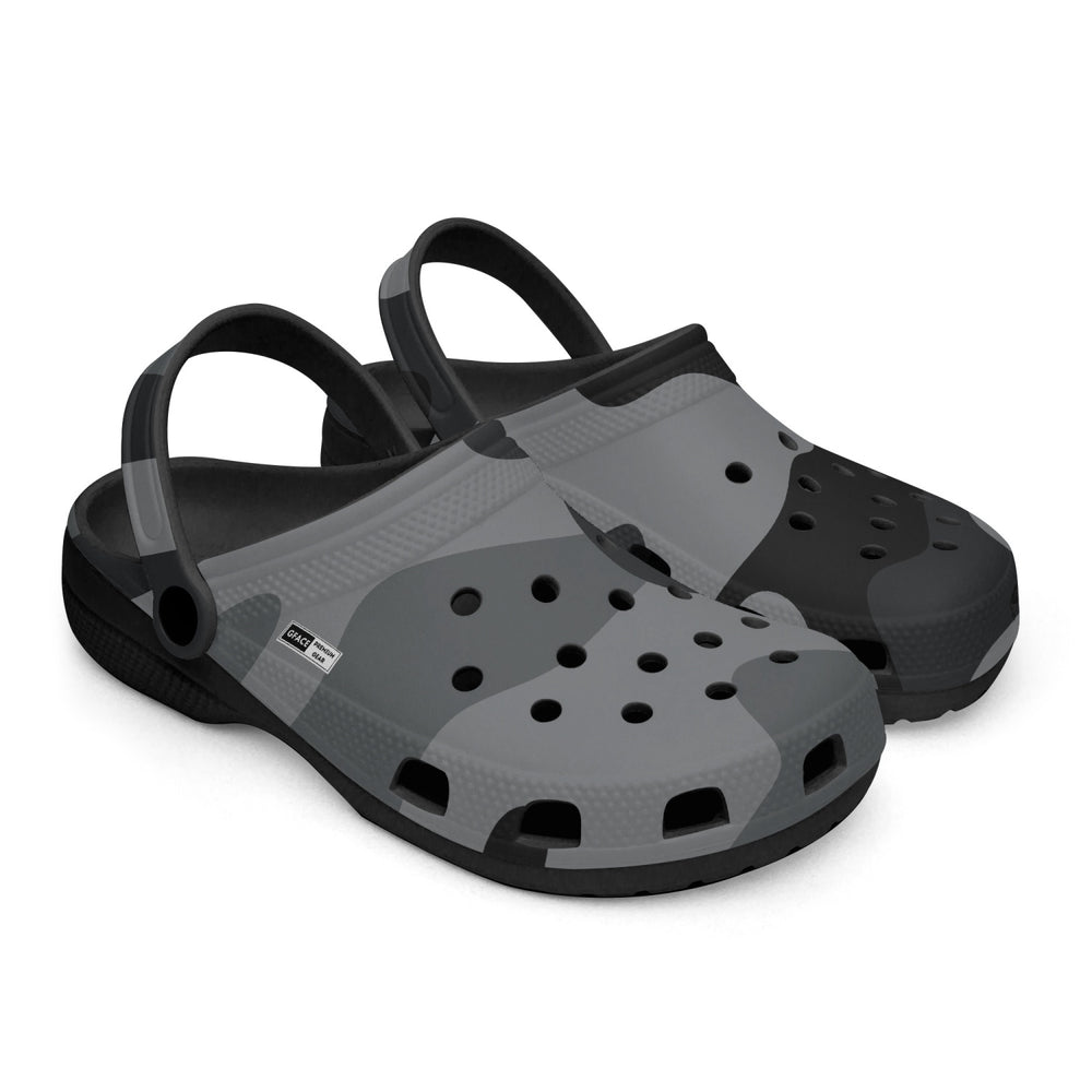 GFACE Unisex Black-base Black Camo-Incognito Clogs