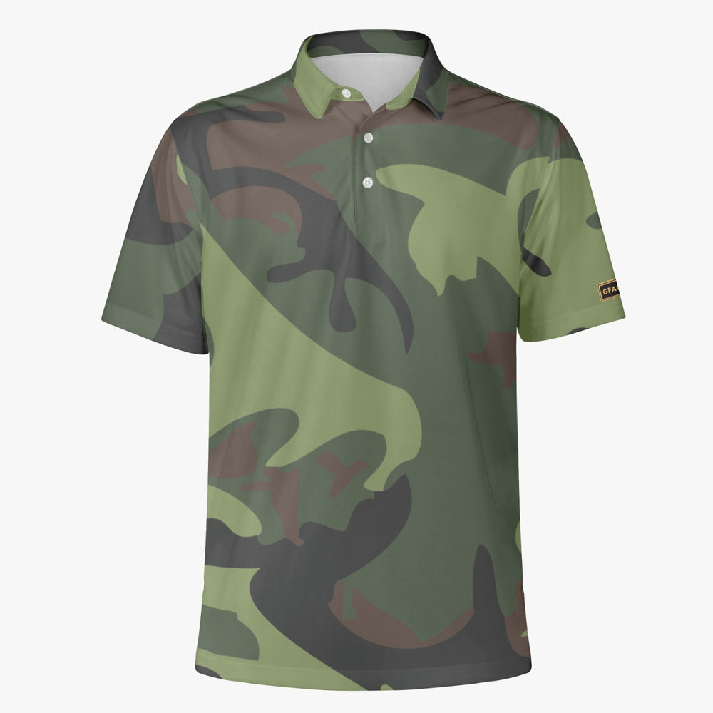 Gface Green Camo-Incognito Men Polo Shirt