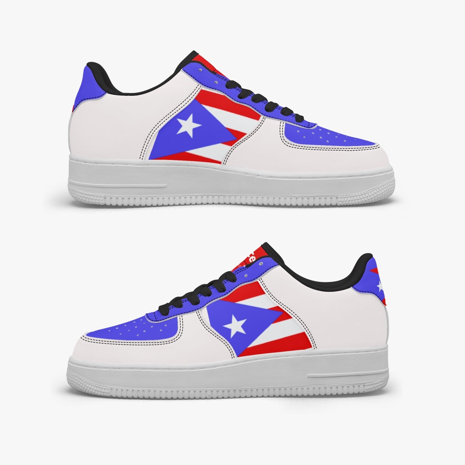 977. AF1 Low-Top Leather Sports Sneakers - Tongue Printable