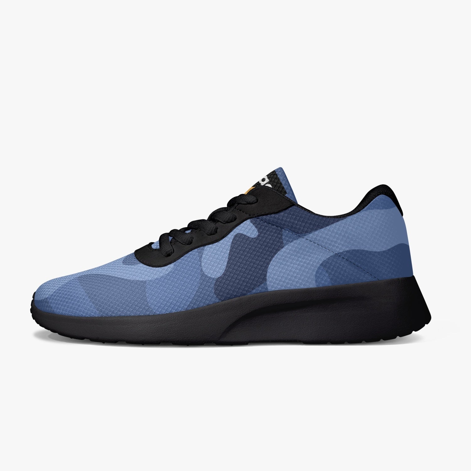 Gface Blue Camo-Incognito Unisex Lifestyle Mesh Running Shoes - Black