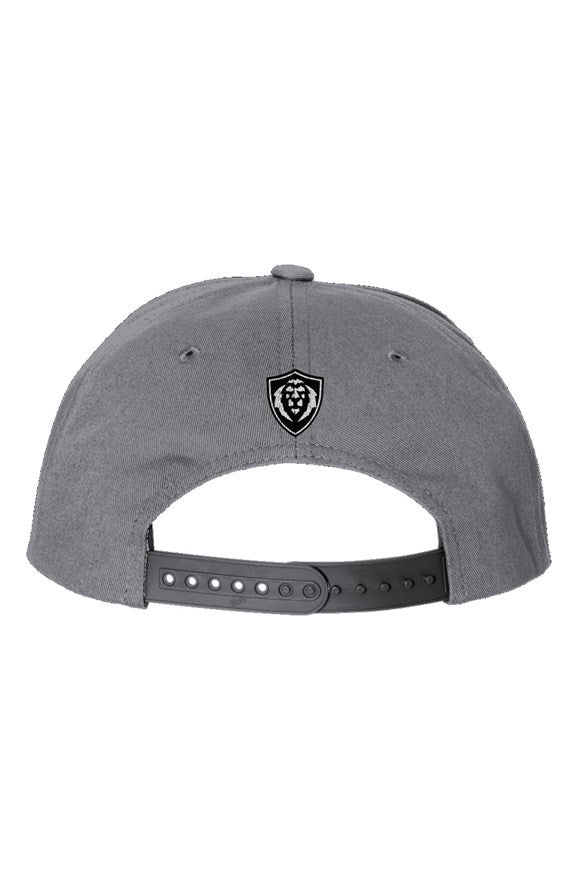 5-Panel Cotton Twill Snapback Cap Gface Logo Lion World Hear Me Roar slogan 