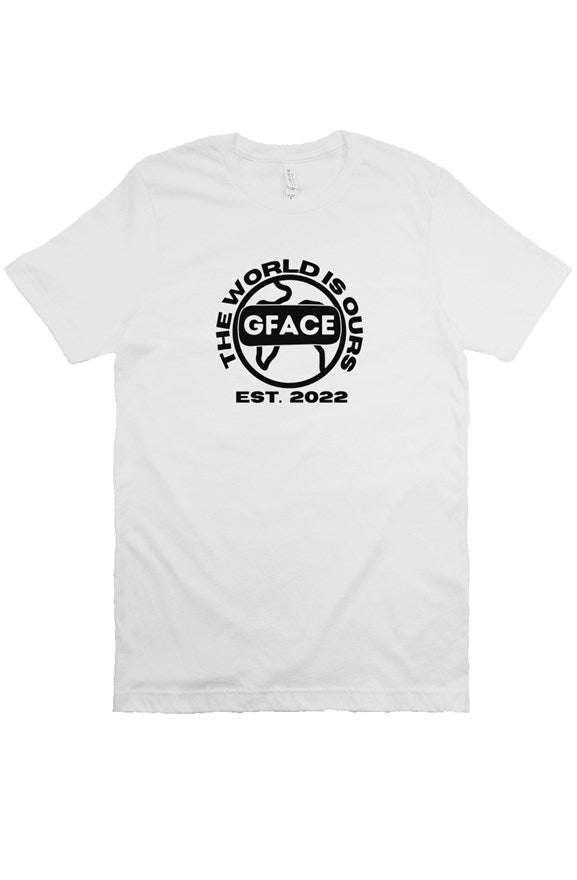 Bella Canvas White T Shirt GFACE Thw World Is Ours 