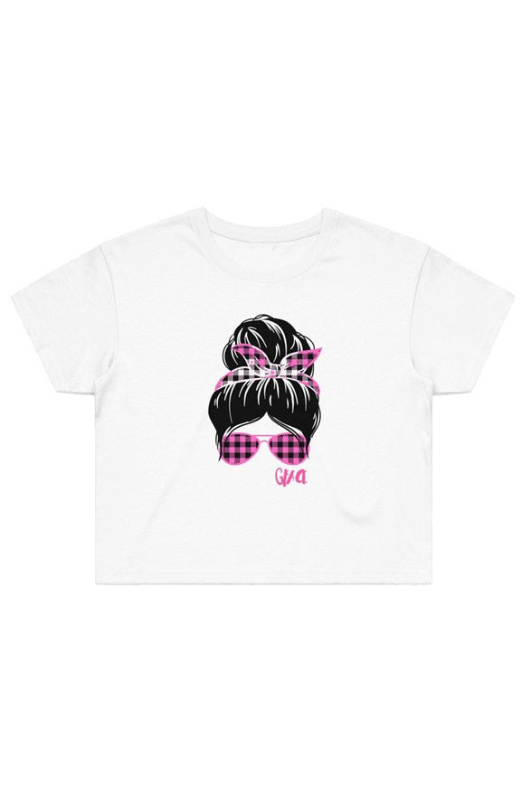 Street Crop Tee Pink GFACE 