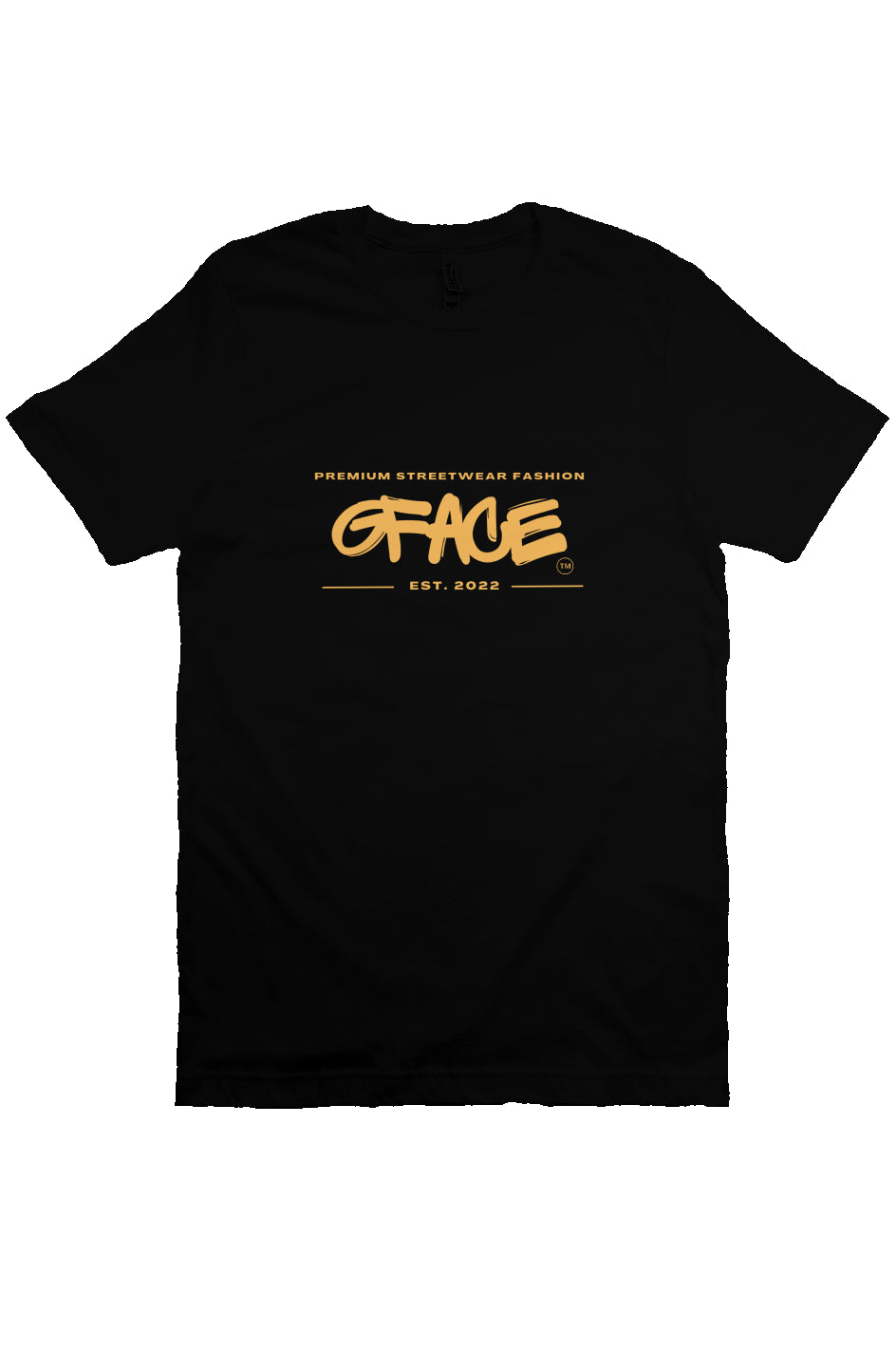 Bella Black Canvas Gold T Shirt Gface Premium Streetwear Fashion 