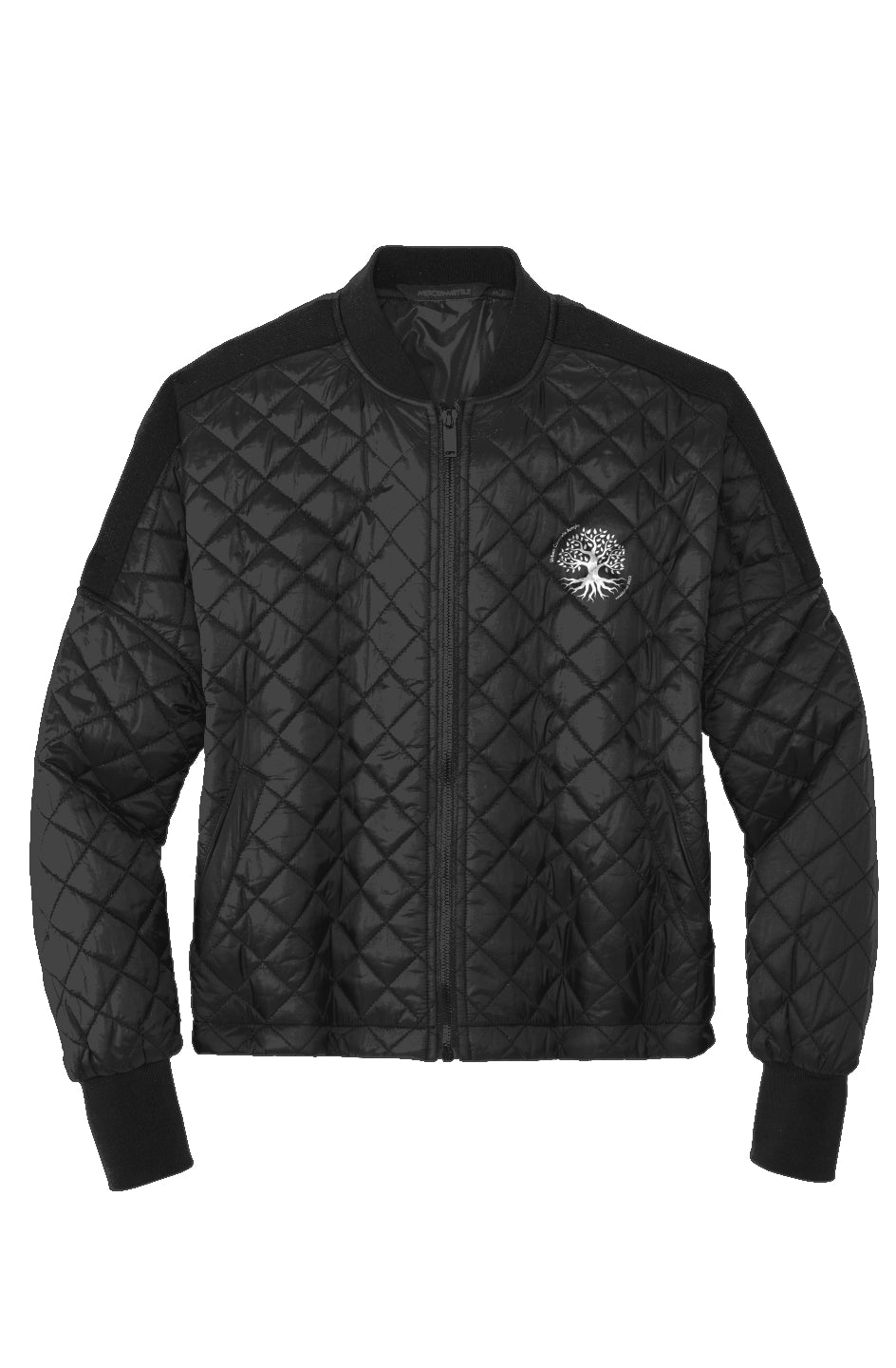 Womens Boxy Quilted Jacket Gface Urban Concrete Jungle 