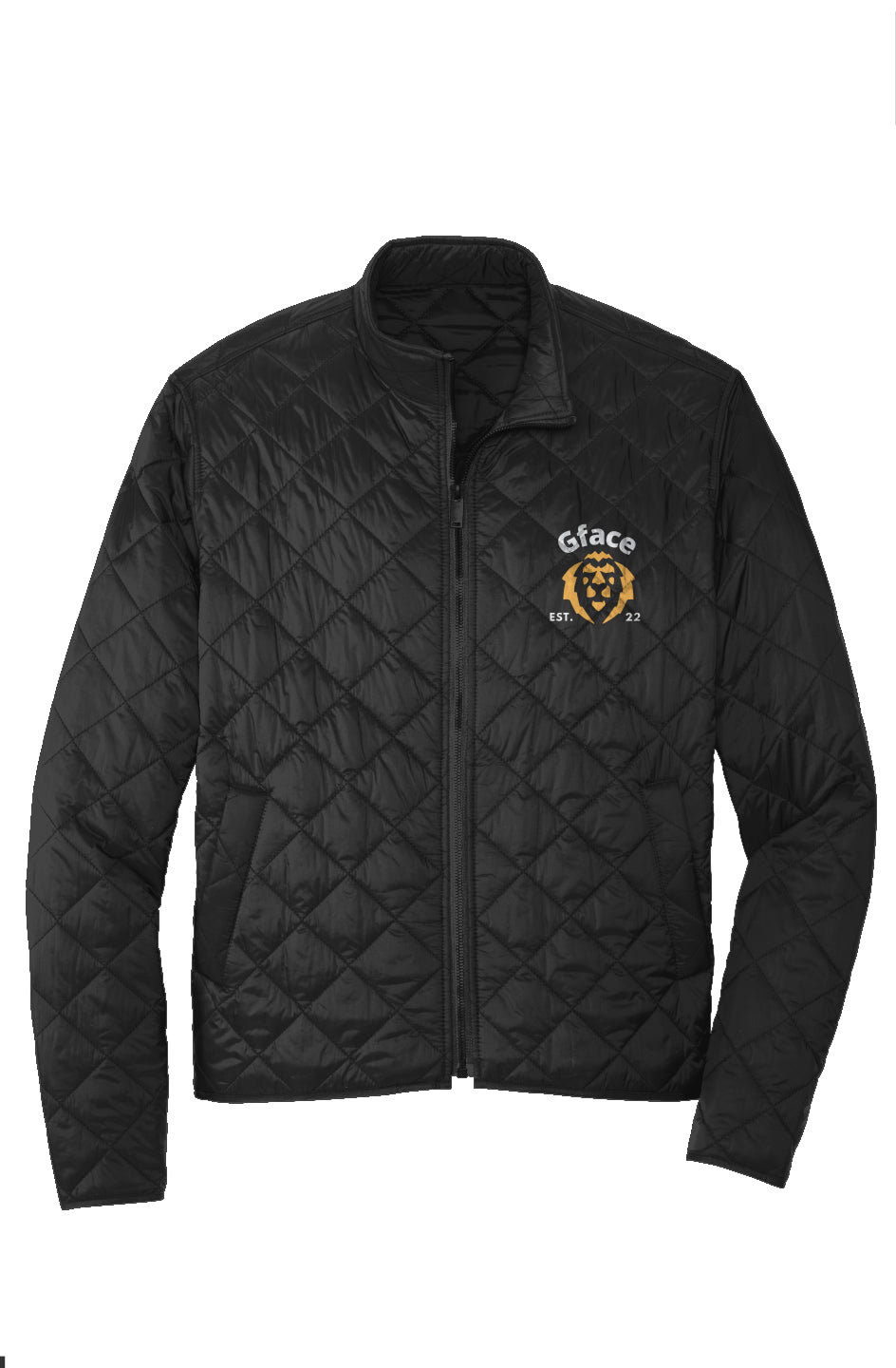 Quilted Full-Zip Jacket Gface Gold Lion Unleash The Swagger 