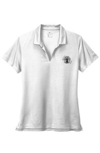 Nike Ladies Dri-FIT Micro Pique 2.0 White Gface UBJ Polo