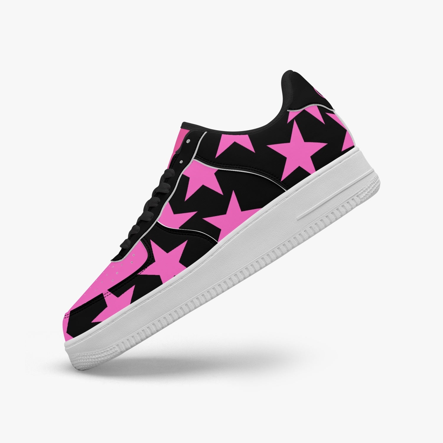 GFACE AF1 Unisex Pink All Star Pink Low-Top Leather Sports Sneakers