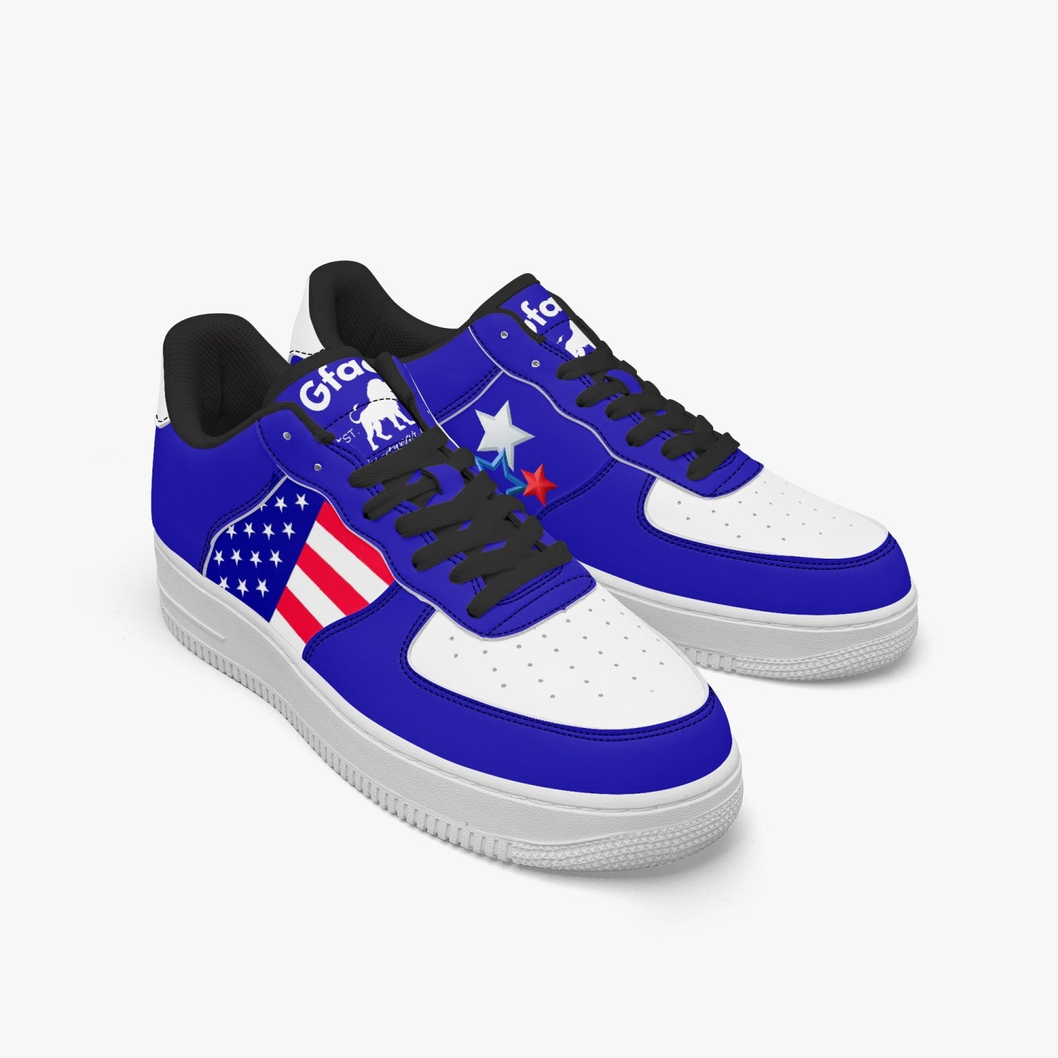 Gface PRIDE USA AF1 Unisex Low-Top Leather Sports Sneakers