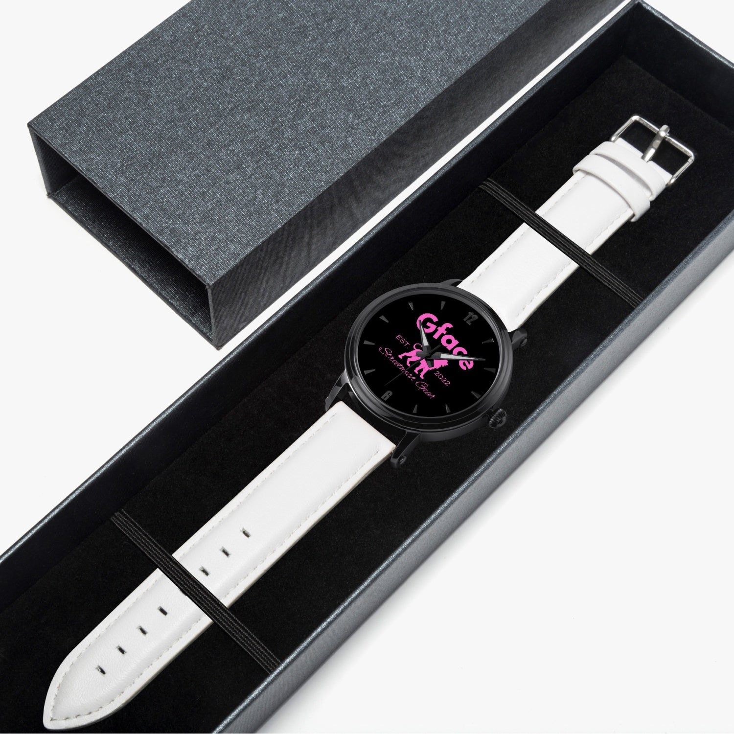 GFACE Pink 46mm Unisex Automatic Watch (Black) no batteries required