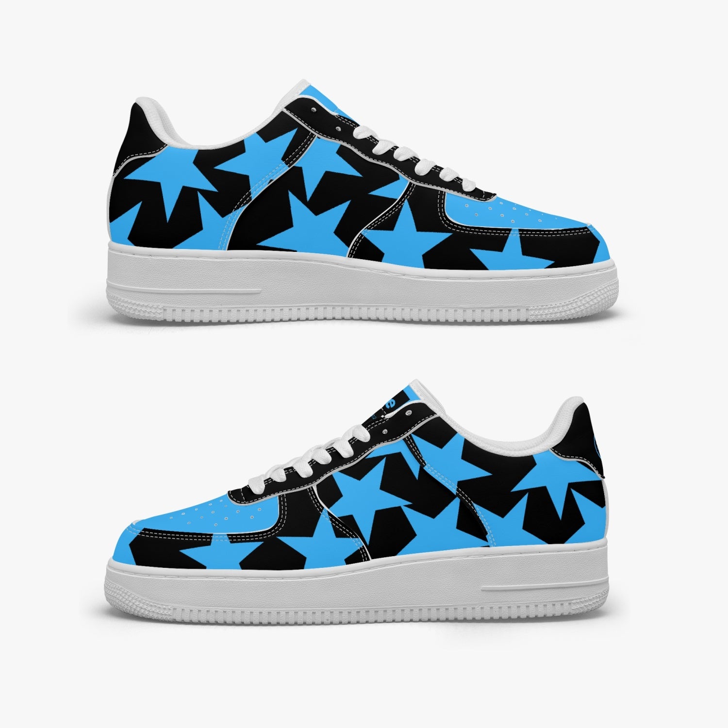 GFACE AF1 Unisex Blue All star Low-Top Leather Sports Sneakers