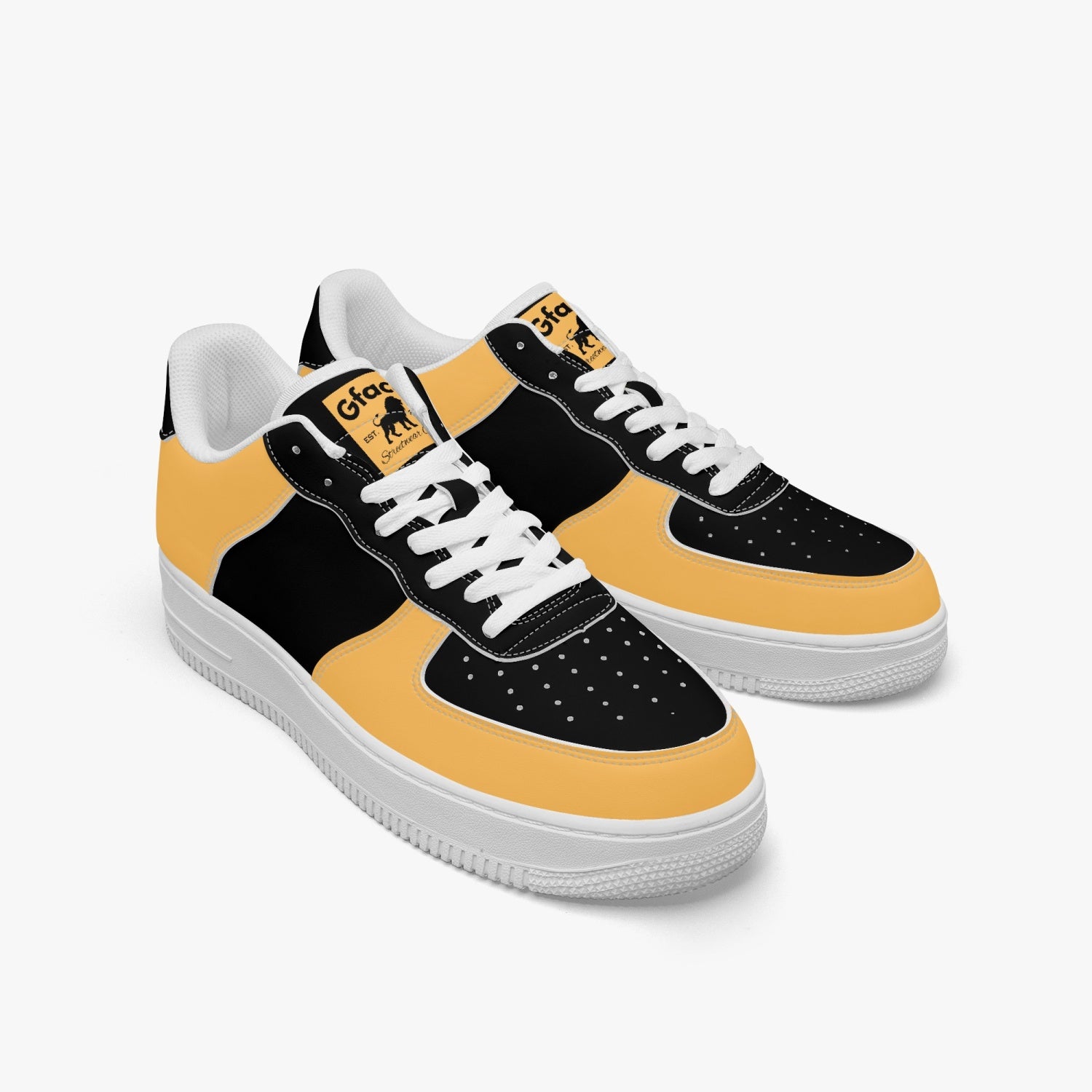 GFACE AF1 Low-Top Leather Sports Sneakers