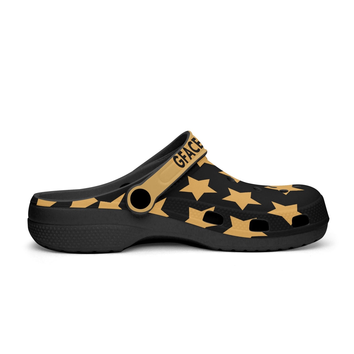 GFACE Unisex Gold All Star Clogs