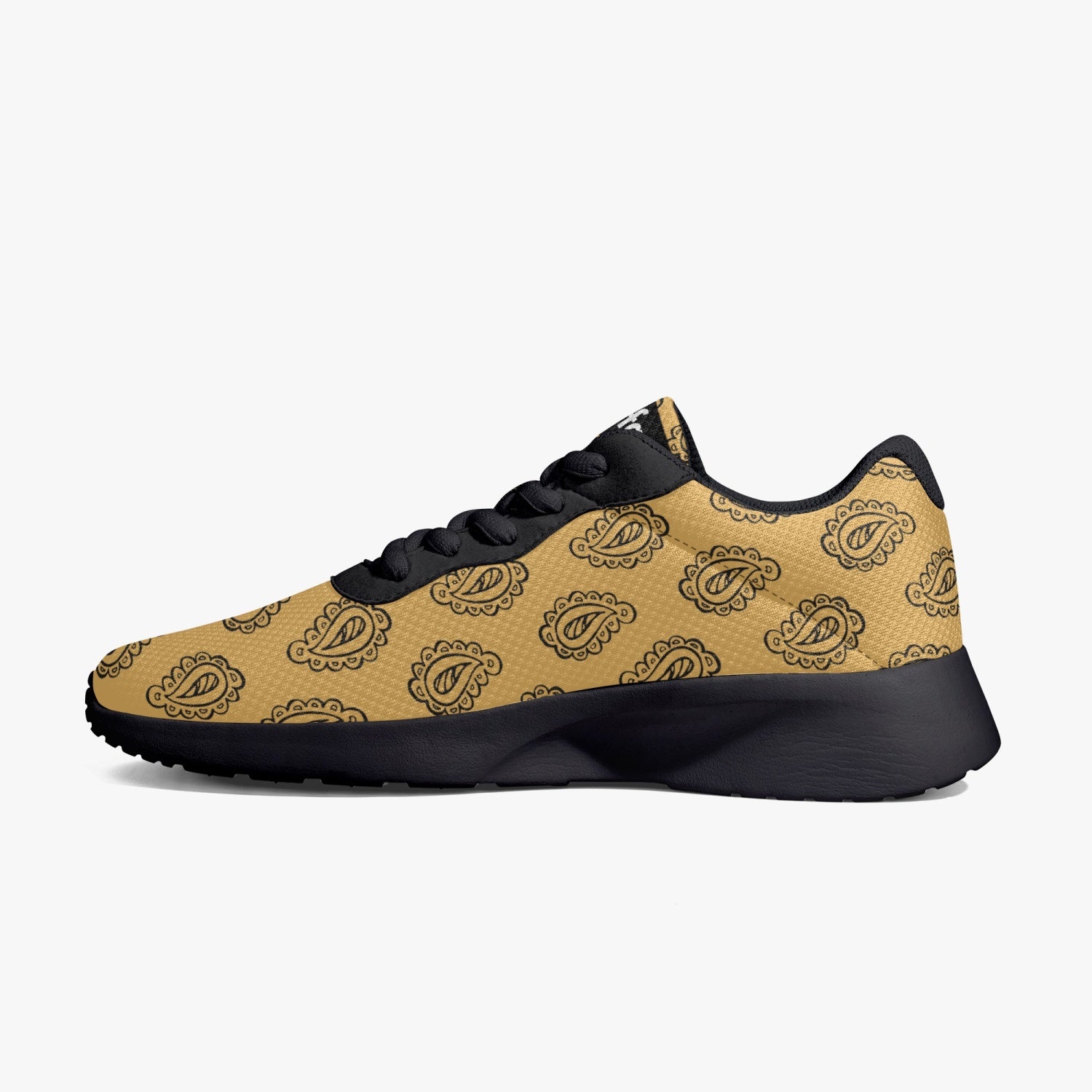 Gface Gold Bandana Unisex Lifestyle Mesh Running Shoes - Black