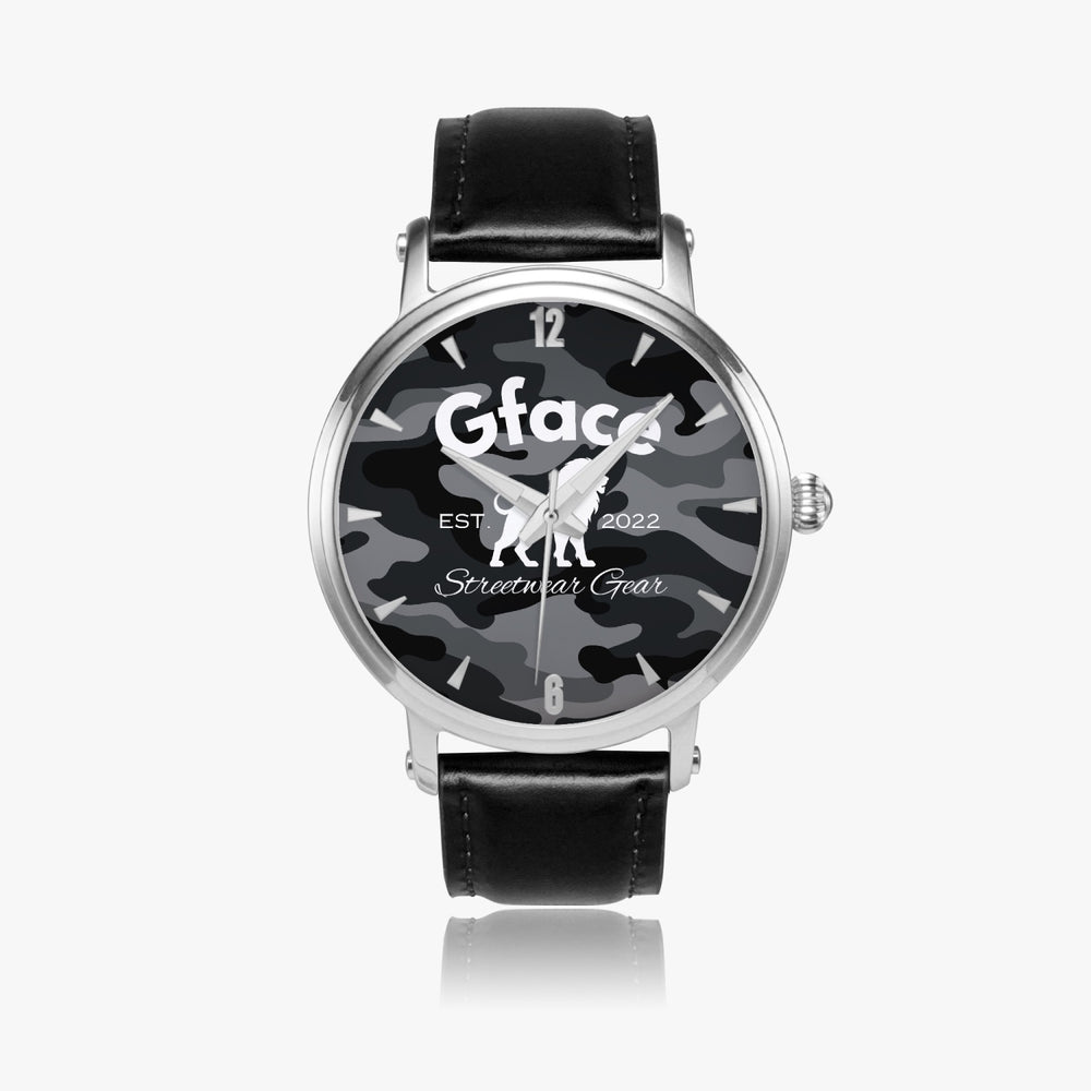 GFACE Unisex Black Camo-Incognito 46mm Unisex Automatic Watch (Silver) no batteries required