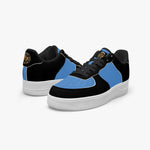 GFACE AF1 Unisex BLUE//BLACK Low-Top Leather Sports Sneakers