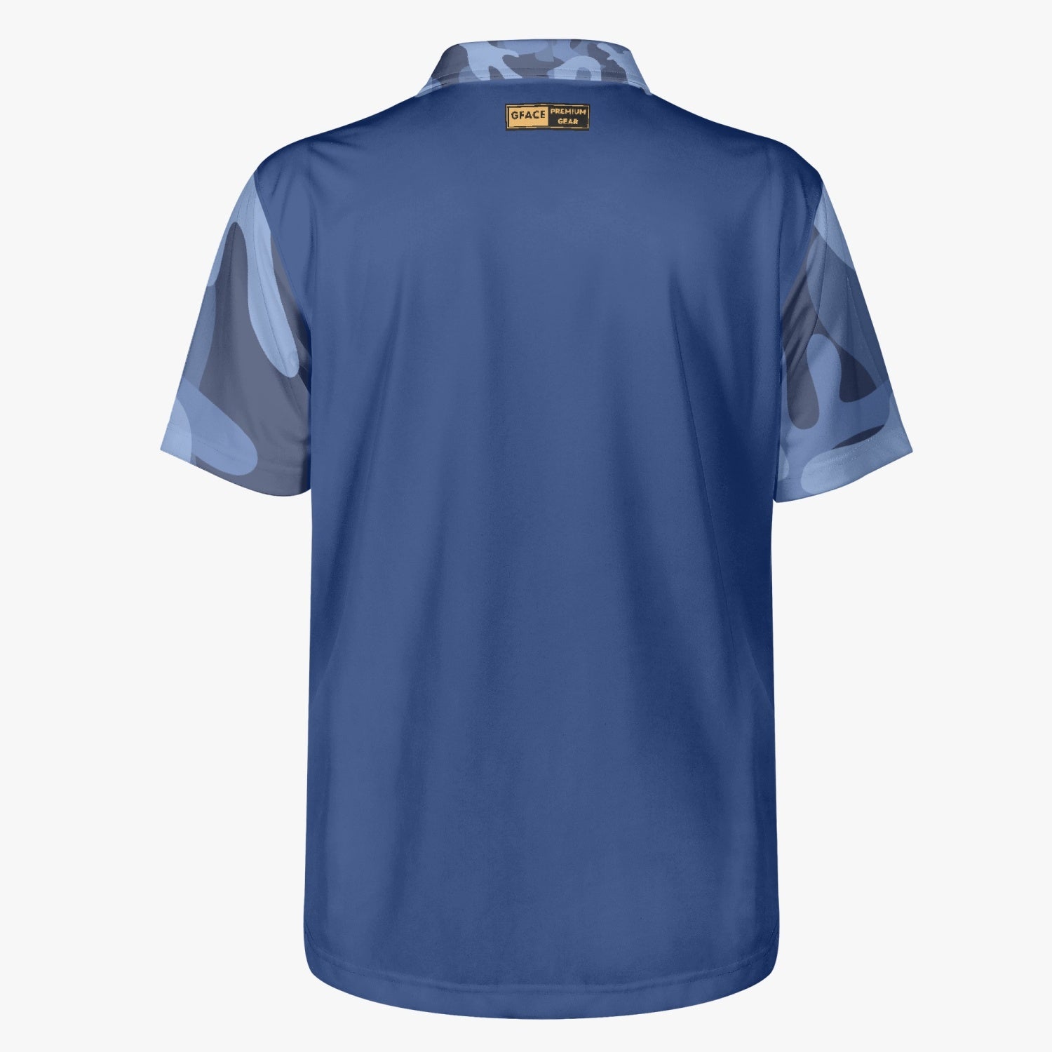 Gface Mens Blue Camo-Incognito Polo Shirt