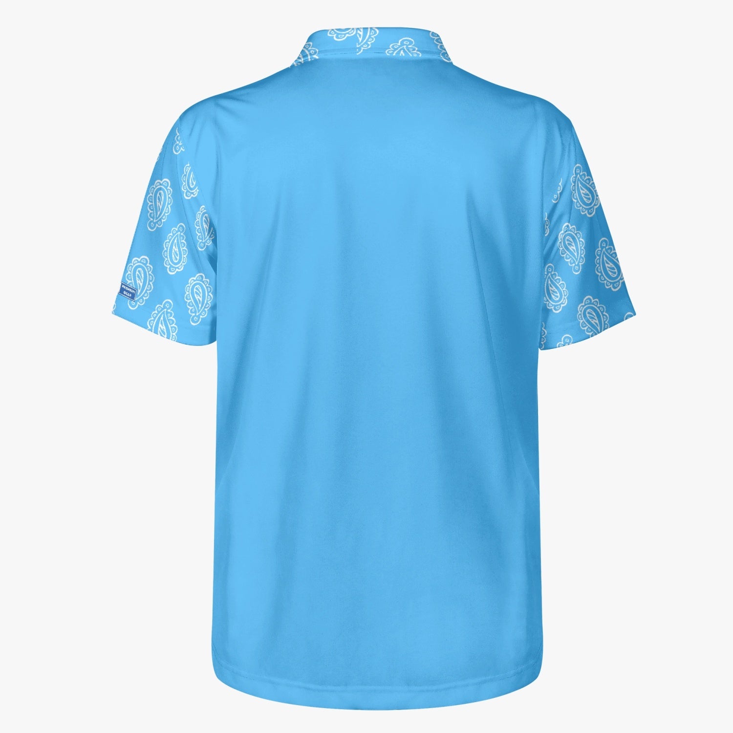 Gface Men's Blue Bandana Polo Shirt