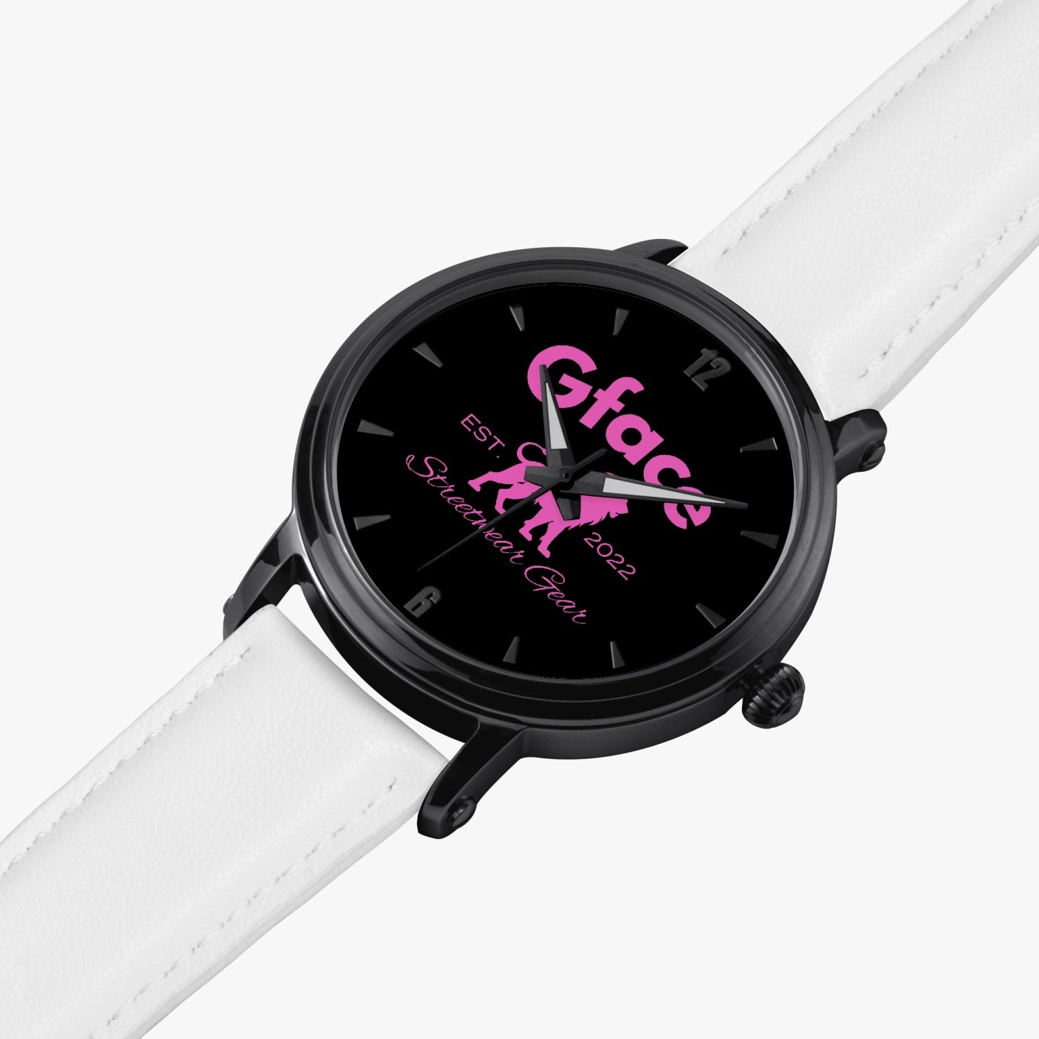 GFACE Pink 46mm Unisex Automatic Watch (Black) no batteries required