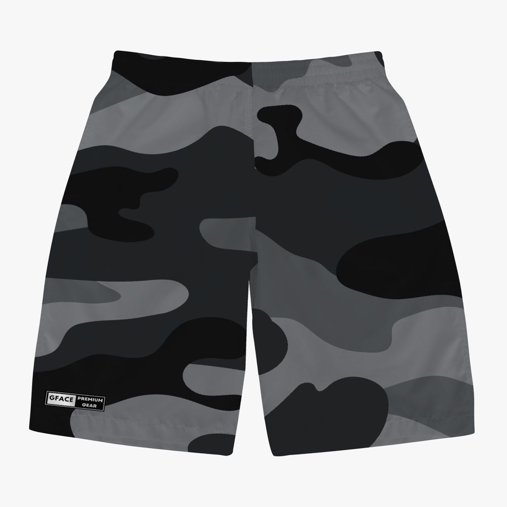 GFACE Men’s Black Camo-Incognito Shorts