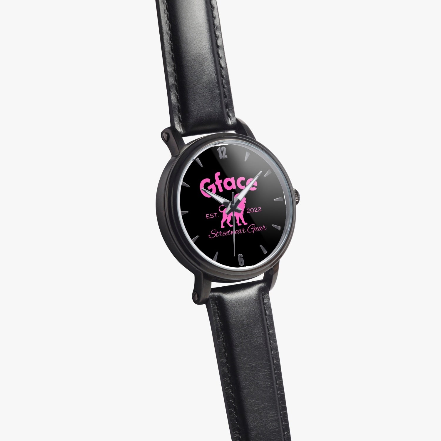 GFACE Pink 46mm Unisex Automatic Watch (Black) no batteries required