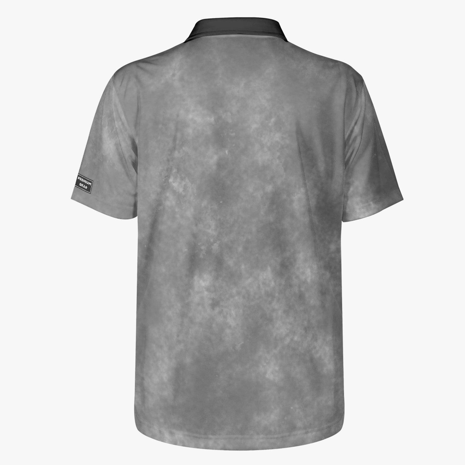 Gface Men's Grey Stone Wash Polo Shirt