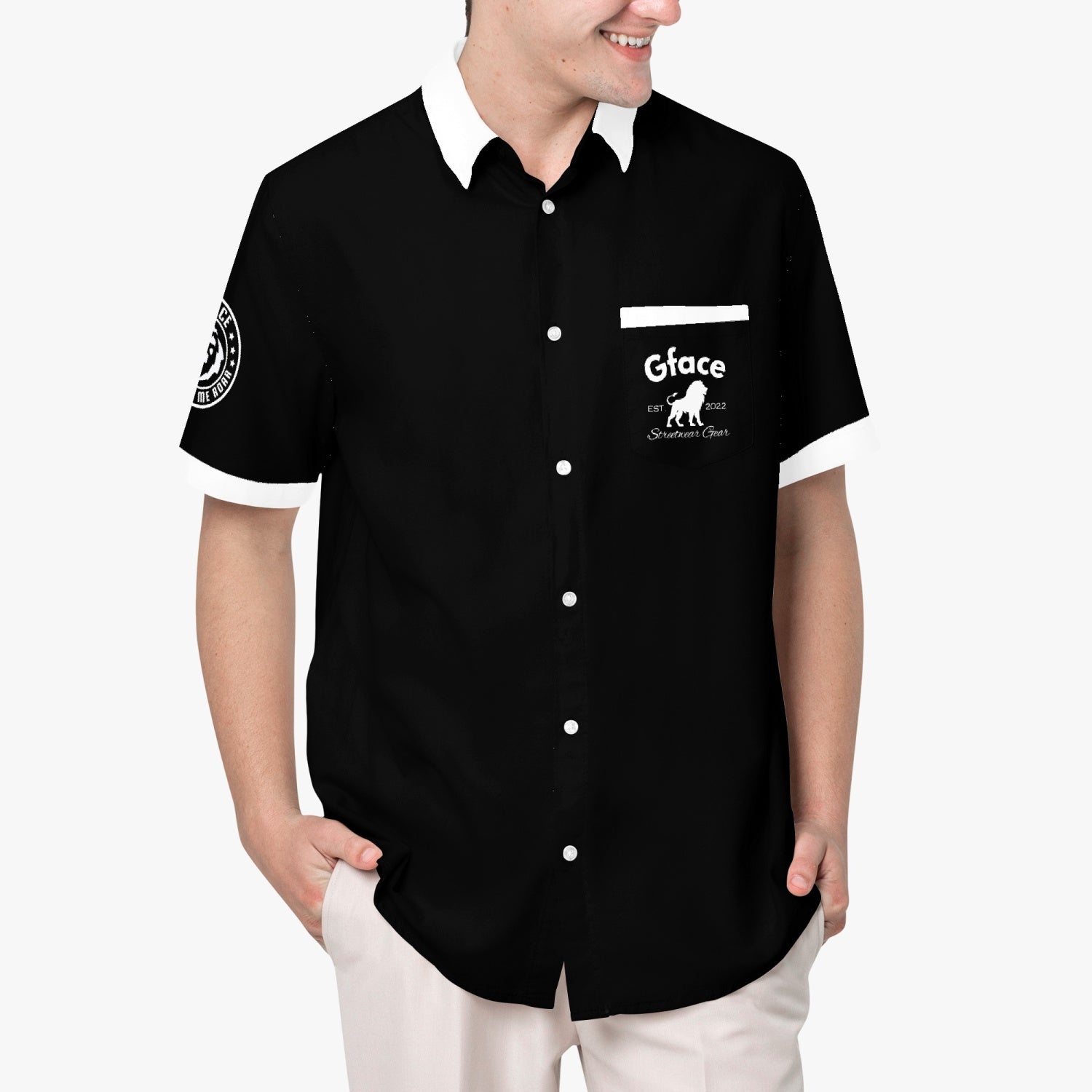 GFACE  Black/White Casual Shirt