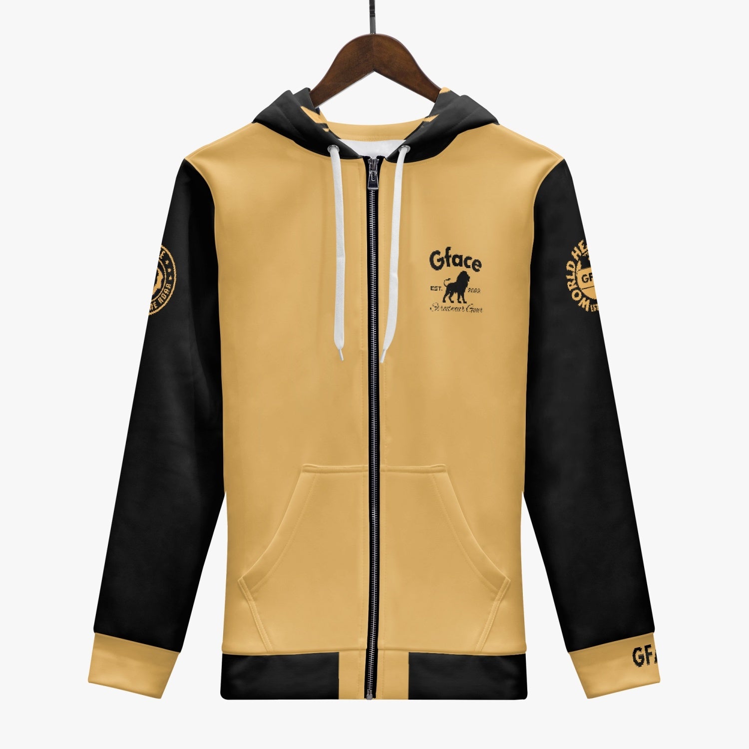 GFACE Men's Full Zip Up Hoodie